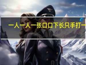 一人一人一张口 口下长只手打一字（一人一张口口下长只手打一字）