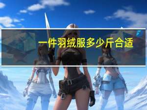 一件羽绒服多少斤合适