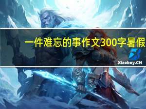 一件难忘的事作文300字 暑假（一件难忘的事作文）