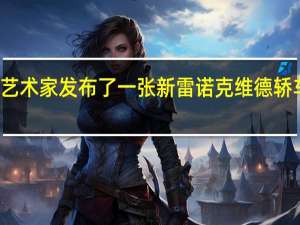 一位数字艺术家发布了一张新雷诺克维德轿车外观的渲染图