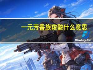 一元芳香族羧酸什么意思