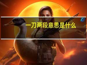 一刀两段意思是什么