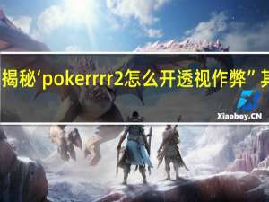 一分钟揭秘‘pokerrrr2怎么开透视作弊”其实真的有挂