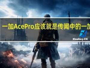 一加Ace Pro应该就是传闻中的一加10T