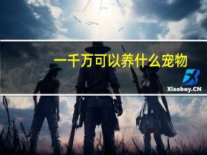 一千万可以养什么宠物