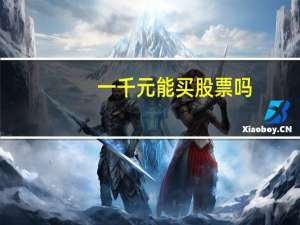 一千元能买股票吗