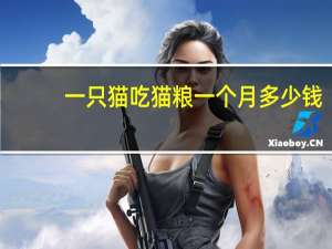 一只猫吃猫粮一个月多少钱