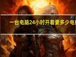 一台电脑24小时开着要多少电费