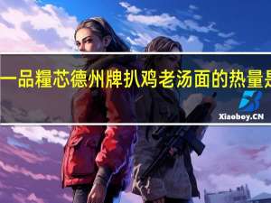 一品糧芯 德州牌扒鸡老汤面的热量是多少