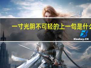 一寸光阴不可轻的上一句是什么