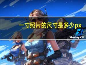 一寸照片的尺寸是多少px（一寸照片的尺寸是多少）