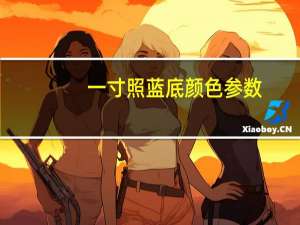 一寸照蓝底颜色参数