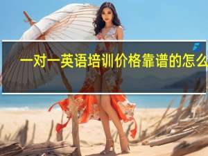 一对一英语培训价格靠谱的怎么选？这有一份选择指南请查收