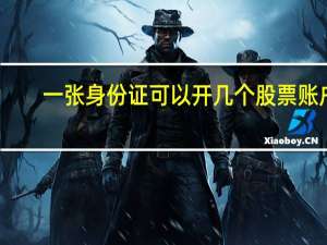 一张身份证可以开几个股票账户