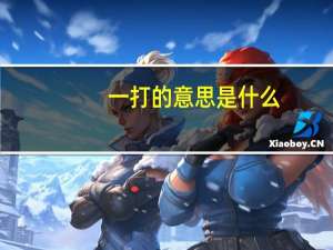 一打的意思是什么
