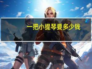一把小提琴要多少钱