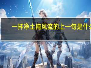 一抔净土掩风流的上一句是什么