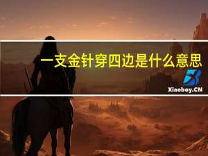 一支金针穿四边是什么意思