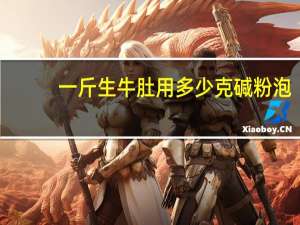 一斤生牛肚用多少克碱粉泡