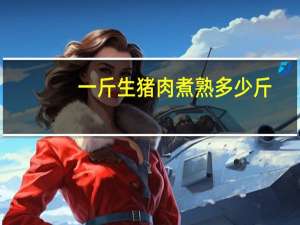 一斤生猪肉煮熟多少斤