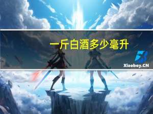 一斤白酒多少毫升
