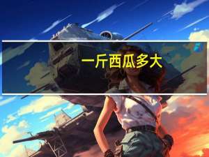 一斤西瓜多大