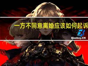 一方不同意离婚应该如何起诉
