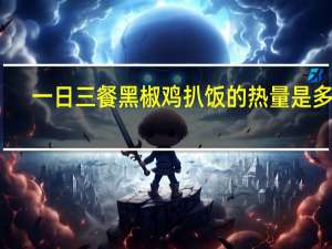 一日三餐 黑椒鸡扒饭的热量是多少