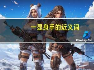 一显身手的近义词