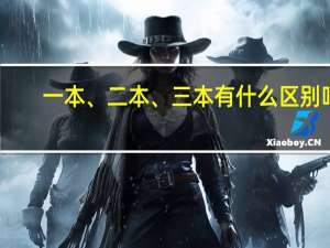 一本、二本、三本有什么区别吗