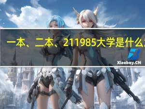 一本、二本、211985大学是什么意思