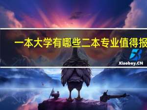 一本大学有哪些二本专业值得报考