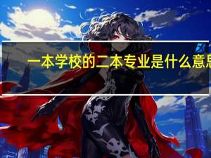 一本学校的二本专业是什么意思