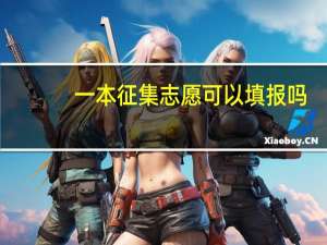 一本征集志愿可以填报吗