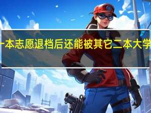 一本志愿退档后还能被其它二本大学录取吗