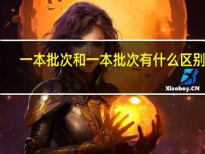 一本批次和一本批次有什么区别呢