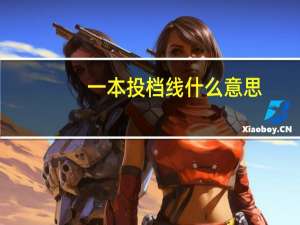 一本投档线什么意思