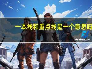 一本线和重点线是一个意思吗