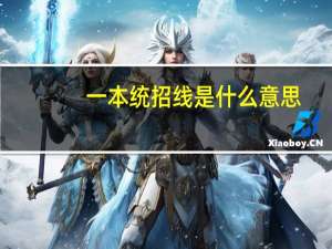 一本统招线是什么意思