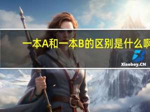一本A和一本B的区别是什么啊