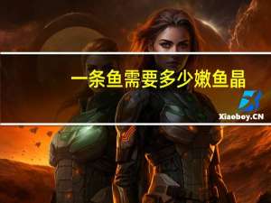 一条鱼需要多少嫩鱼晶