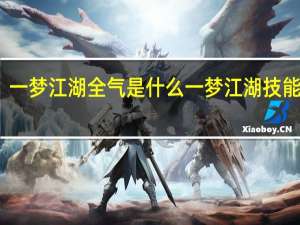 一梦江湖全气是什么 一梦江湖技能特效