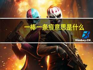 一棒一条痕意思是什么