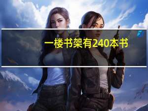 一楼书架有240本书，二楼书架有250本书