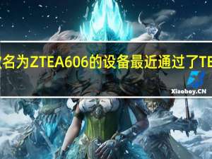 一款名为ZTEA606的设备最近通过了TENAA认证