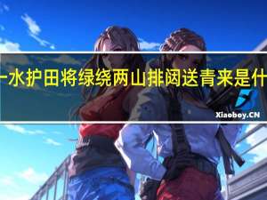 一水护田将绿绕两山排闼送青来是什么意思