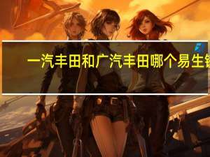 一汽丰田和广汽丰田哪个易生锈（一汽丰田和广汽丰田哪个质量好）