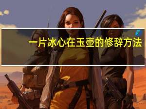 一片冰心在玉壶的修辞方法（一片冰心在玉壶的修辞手法）