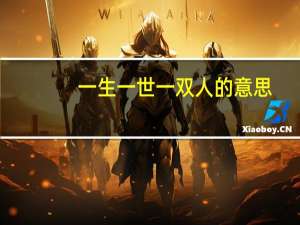 一生一世一双人的意思