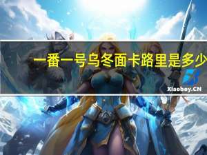 一番 一号乌冬面卡路里是多少